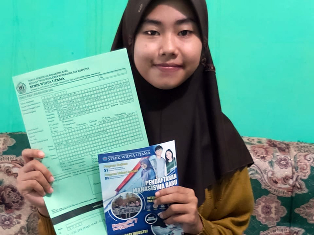 JALUR KIP KULIAH:Salah satu calon mahasiswa SWU yang mendaftar dengan Jalur KIP Kuliah.(SM/dok)
