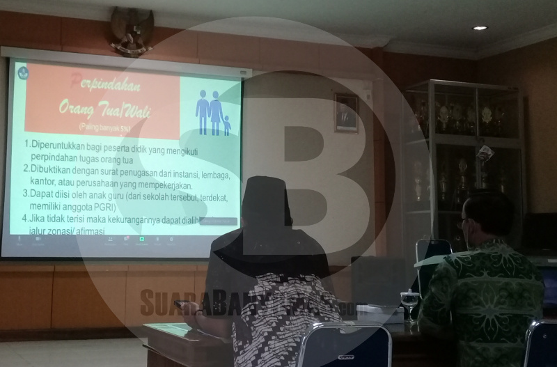 SOSIALISASI PPDB: Dinas Pendidikan dan Kebudayaan Kabupaten Cilacap menggelar sosialisasi PPDB secara virtual di aula dinas, Selasa (23/6). (SB/Teguh Hidayat Akbar)