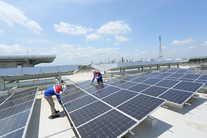 Pemanfaatan EBT : pemanfaatan Energi Baru Terbarukan (EBT) dengan melaksanakan efisiensi energi untuk kategori gedung hijau besar. (SB/dok)
