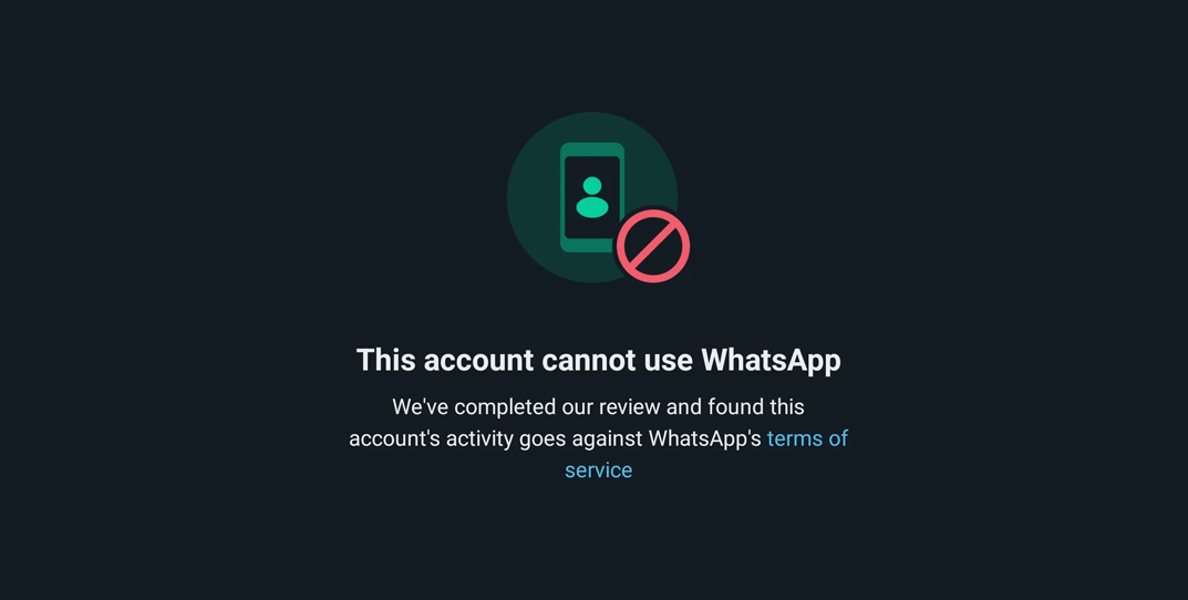 Akun Whatsapp Terblokir