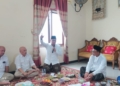 Ketua DPD Gerindra Jawa Tengah, Sudaryono menyampaikan sambutan saat sowan Ketua PCNU Banyumas, H Imam Hidayat, Jumat (10/5/2024) di Dukuhwaluh, Kembaran, Banyumas.